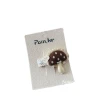 Spring 2025 new forest-themed mushroom fabric children's side bangs with sweet girl's ponytail hair band and hair accessory card Item Picture